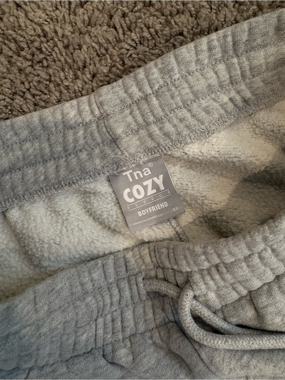 TNA Cozy Boyfriend fit joggers